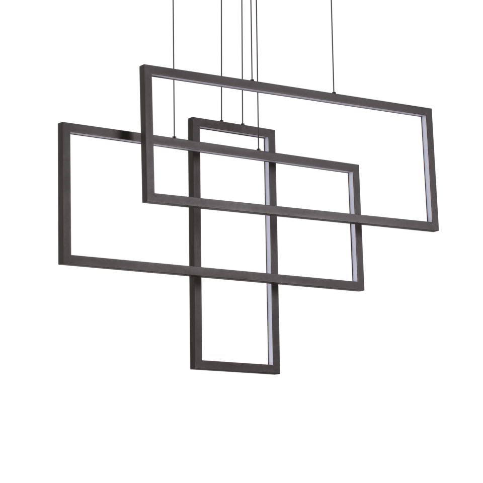 FRAME SP RETTANGOLO NERO 3000K