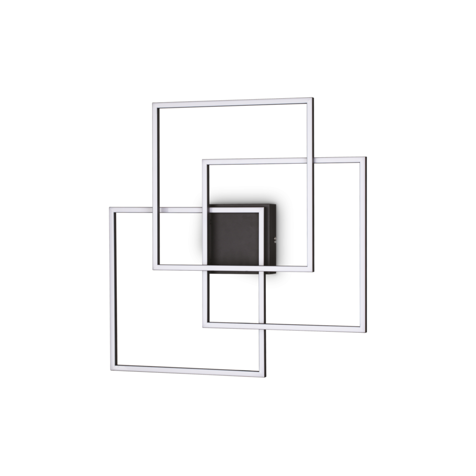 FRAME PL QUADRATO NERO 3000K