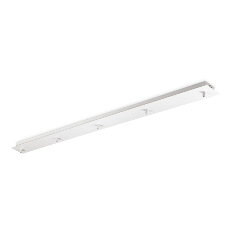 ROSONE LINEARE 5 LUCI BIANCO