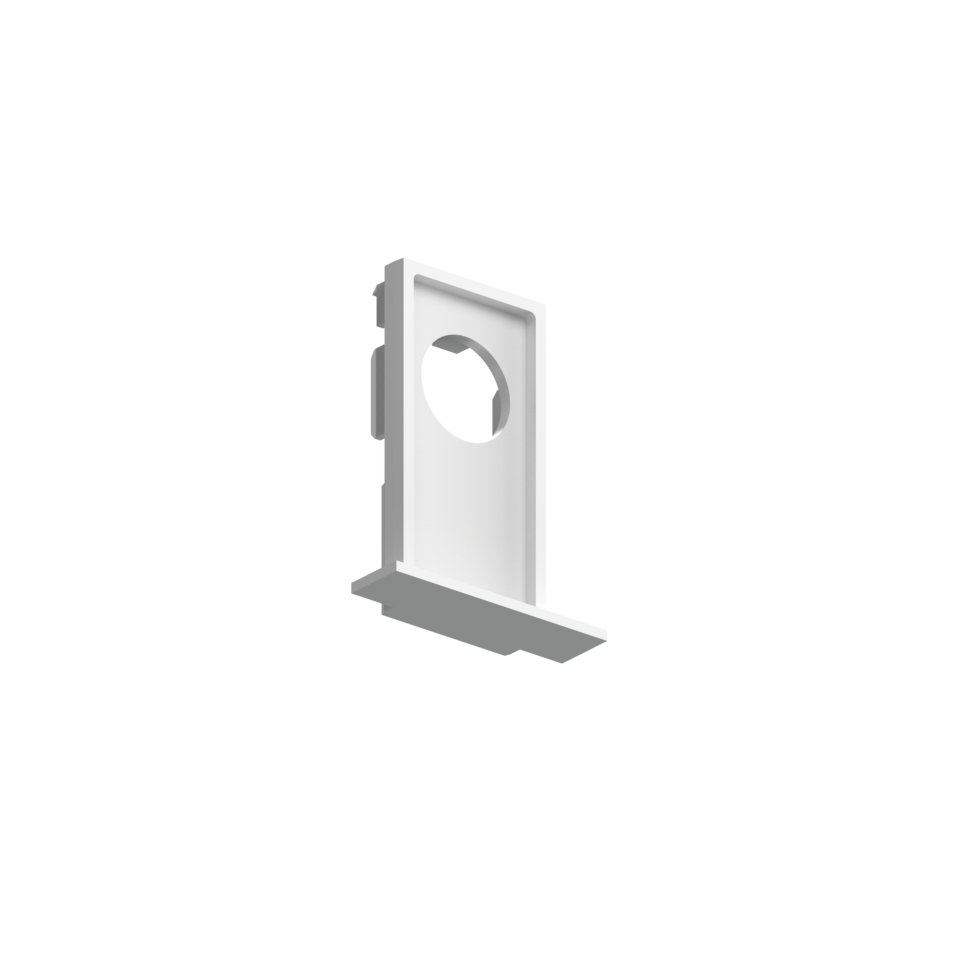 EGO RECESSED TRIM TESTATA CHIUSURA CON FORO BI