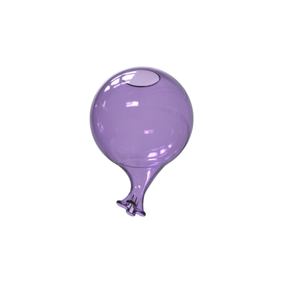 CLOWN VETRO VIOLA