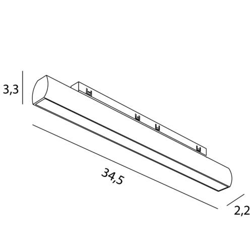 MAXLIGHT-N0007Z-linia-18W-Czarna-obrotowa-2700-5000K-Zigbee-MICRO11-rys-techniczny