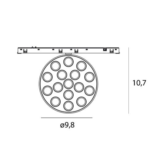 MAXLIGHT-N0012Z-raster-12W-Czarny-okragly-2700-5000K-Zigbee-MICRO11-rys-techniczny