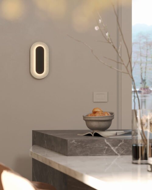 Maxlight-W0393-Kinkiet-Travertino-Oval-10w